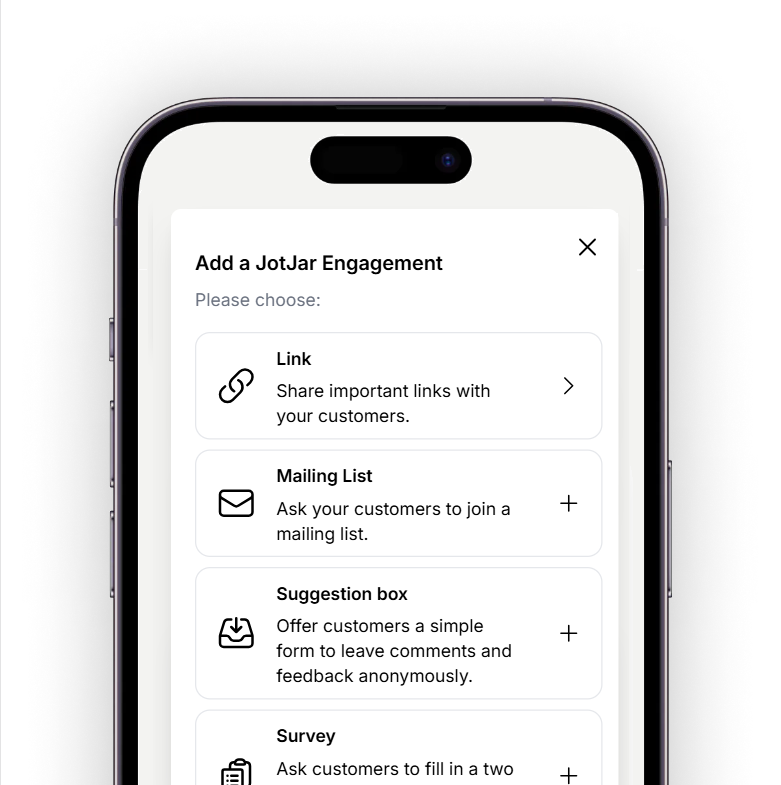 JotJar Mobile Screenshot